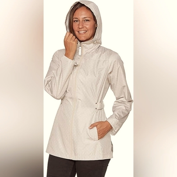 Jones New York Women's Rain Jacket Parka In A Pocket Windbreaker NWOT - Picture 2 of 9